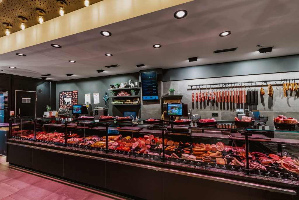 Ansicht Metzgereitheke