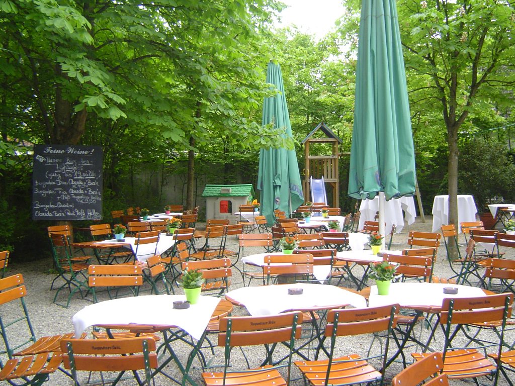 Biergarten des Wirtshauses Jagdschloss