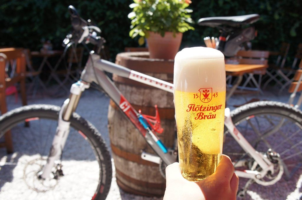 Nahaufnahme eines Bieres