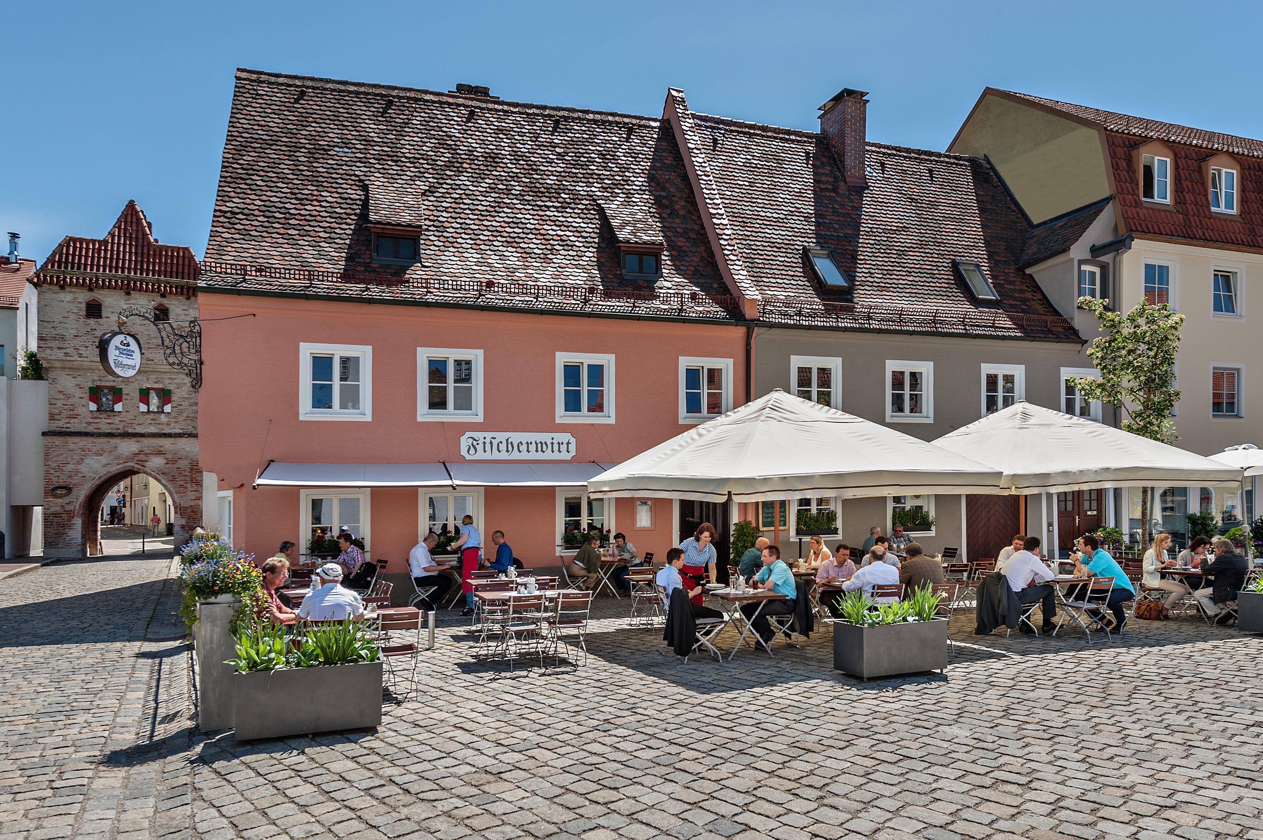 Biergarten des Fischerwirtes Landsberg