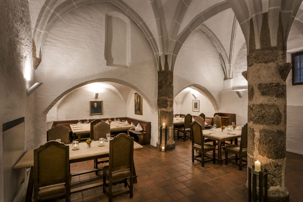 Speisesaal der Klostergaststätte in Kloster Seeon