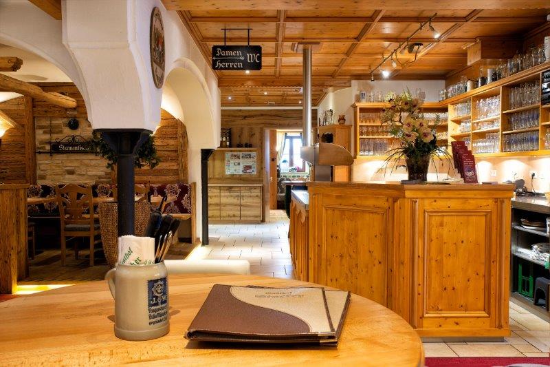 Thekenbereich des Gasthofes Stocker