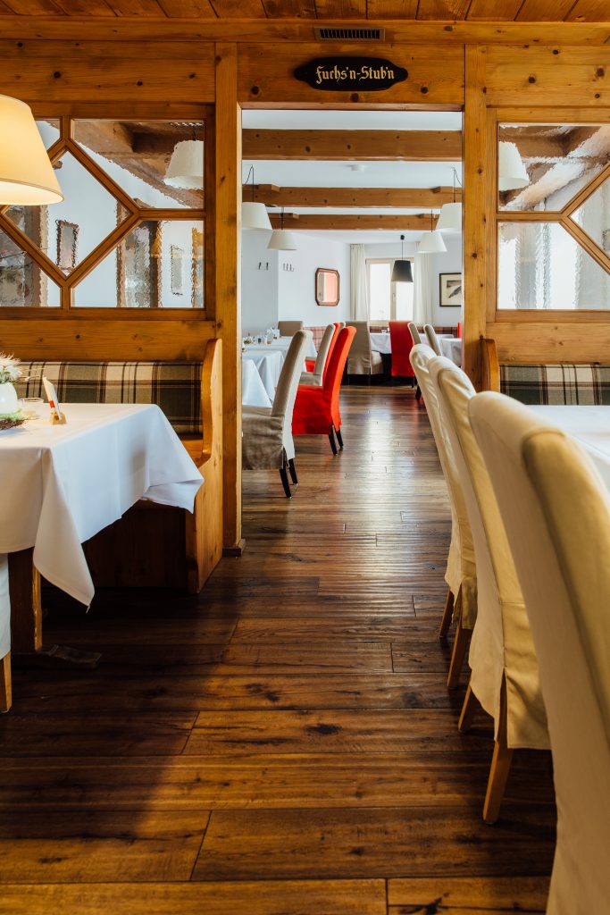 Speisesaal des Gasthofes Fuchsbräu