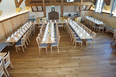 Gasthaus Meinzer Saal mit Bestuhlung