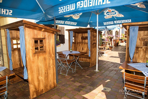 Gasthaus Meinzer Bayerische Strandkörbe