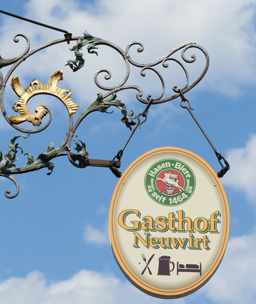 Außenschild Metall Neuwirt