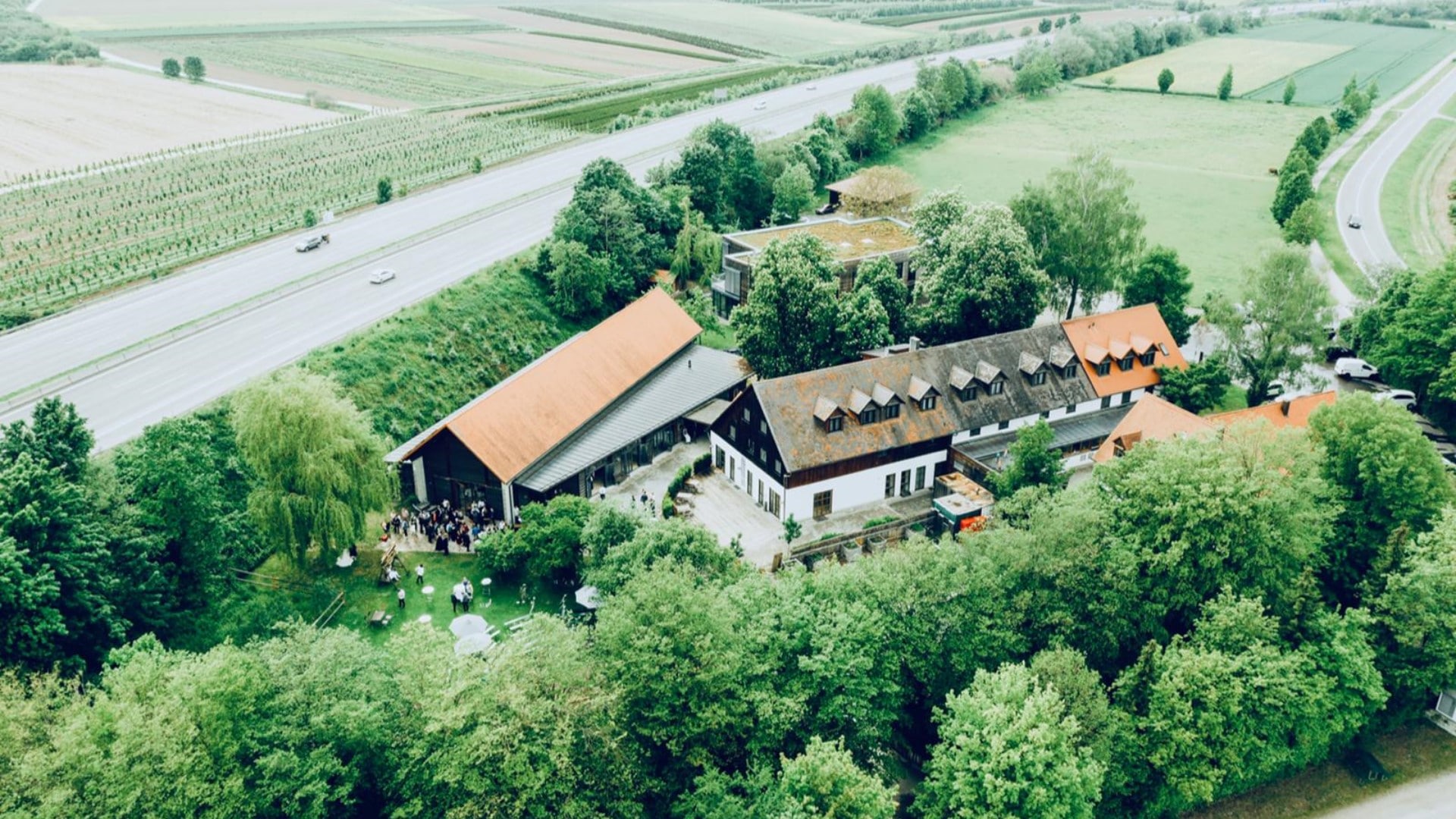 Vogelperspektive vom Waldvogel in Leipheim