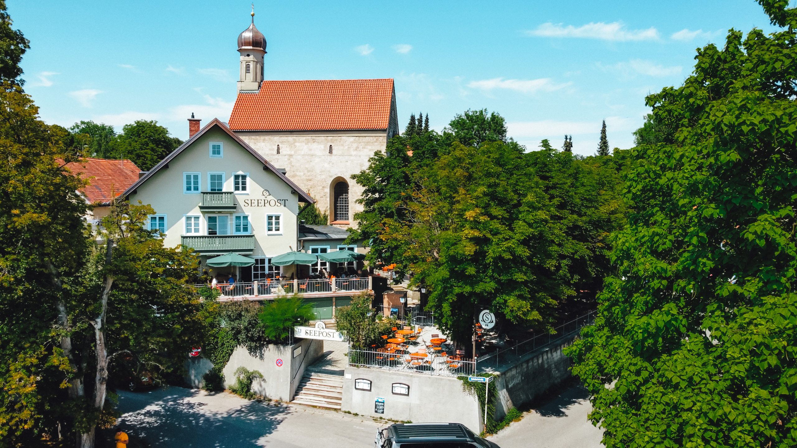 Außenansicht Wirtshaus Seepost