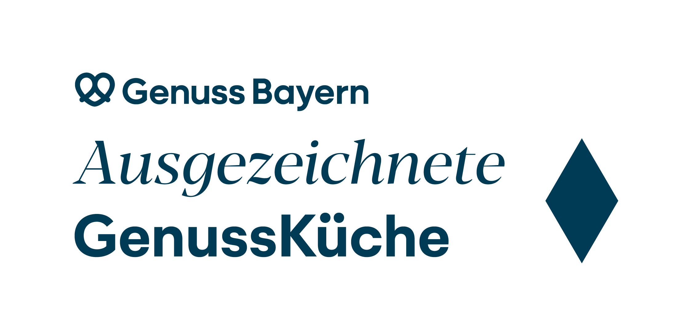 Auszeichnung "Ausgezeichnete Genussküche", eine Raute