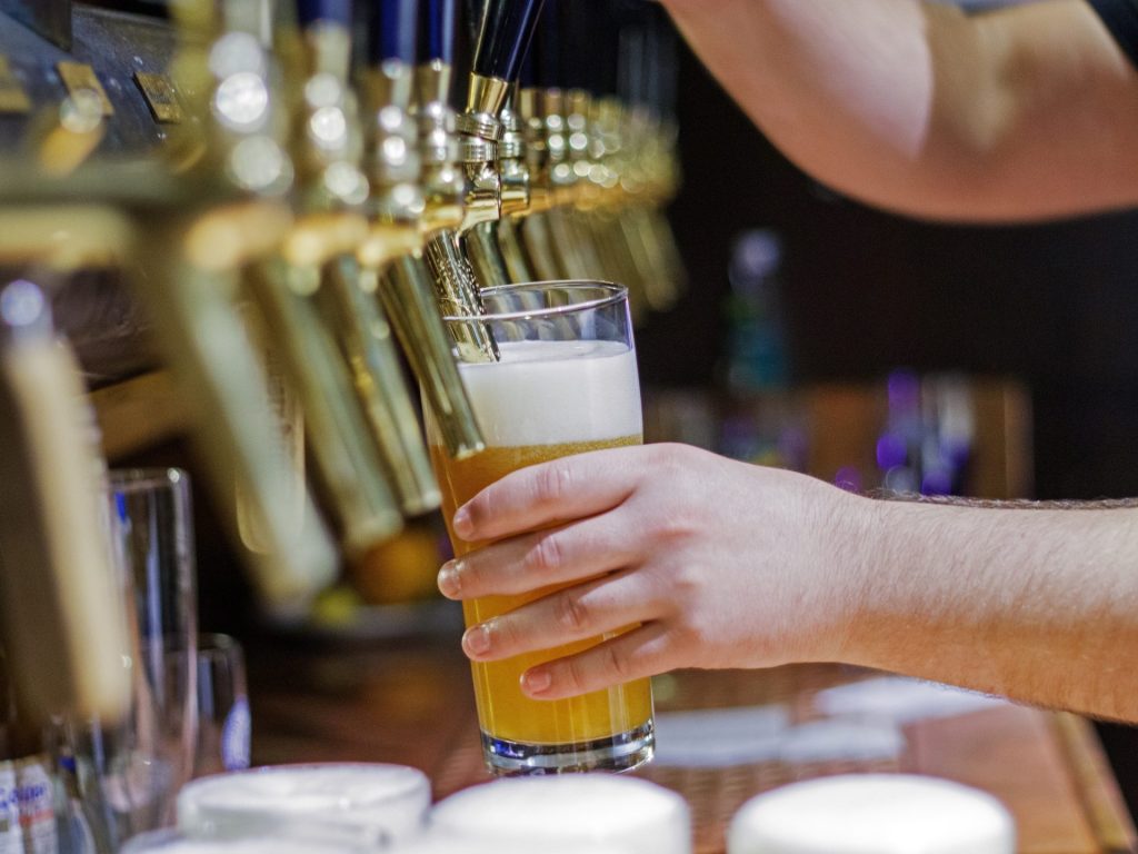 Zapfhahn in der Brauereigaststätte zur alten Freyung